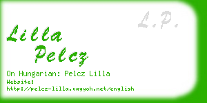 lilla pelcz business card